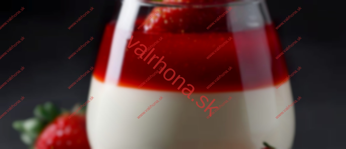 strawberyy pure panna cotta
