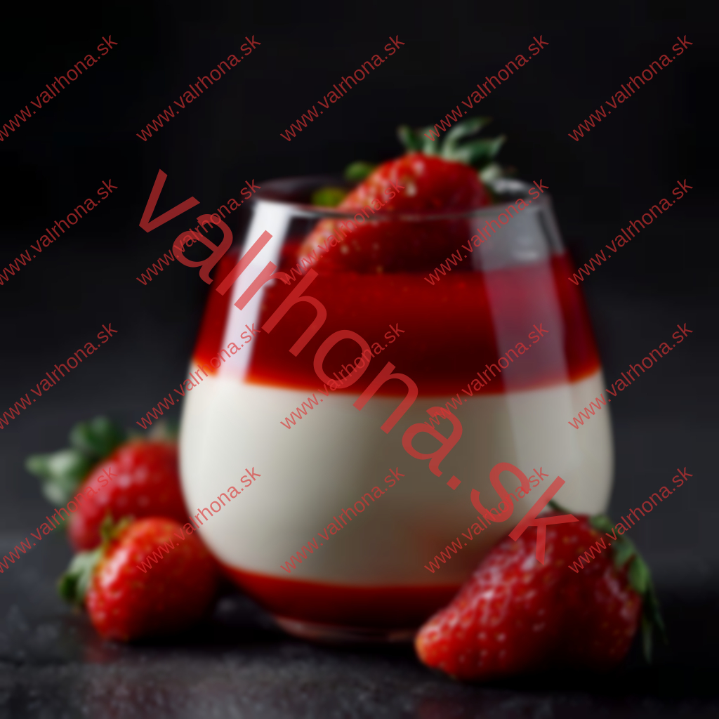 strawberyy pure panna cotta